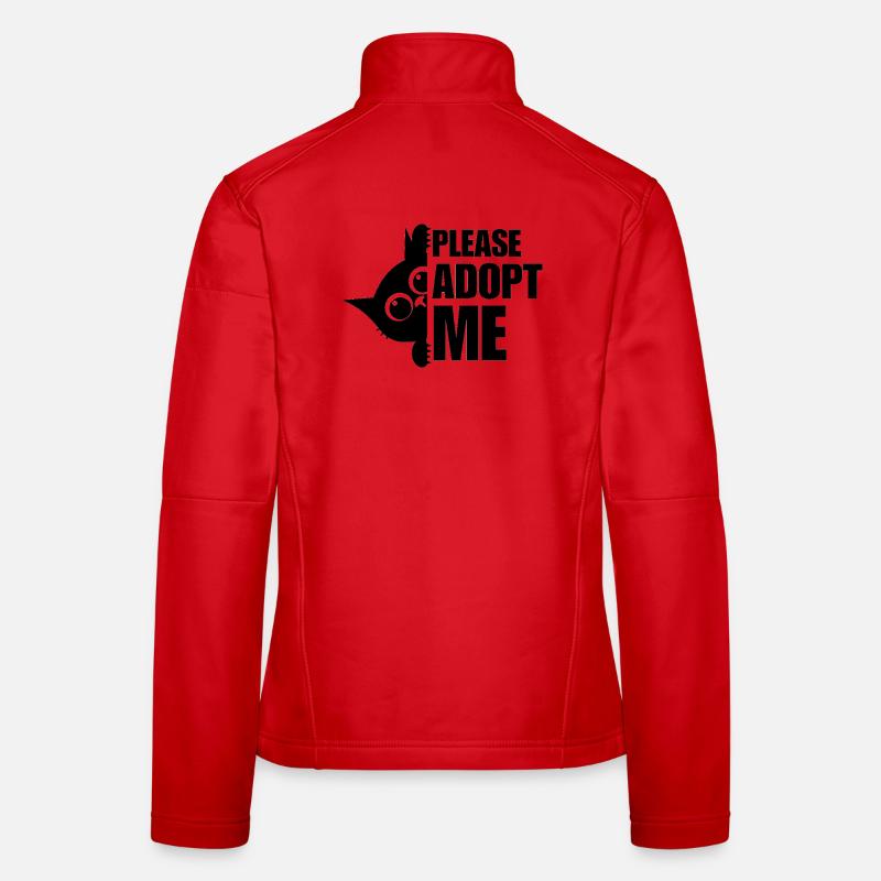 Please adopt me - Süßes Katze-Design Geschenk  Frauen Softshelljacke