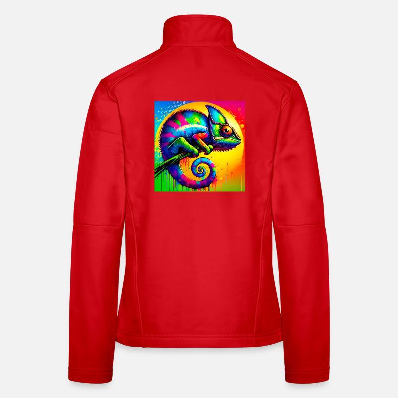 Chamäleon Frauen Softshelljacke