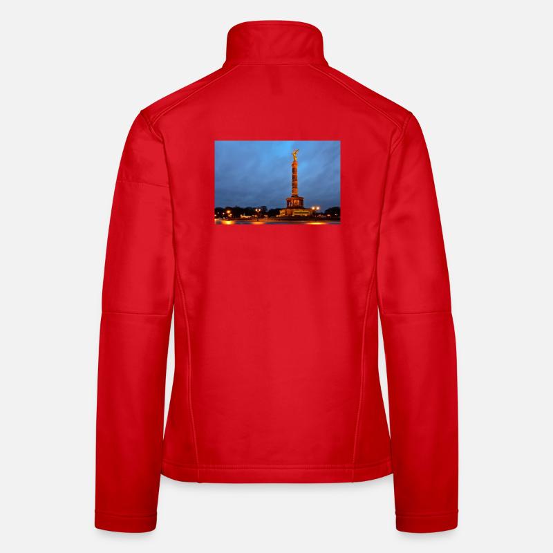 Berlin Victory Column at Dusk Women's Softshell Jacket