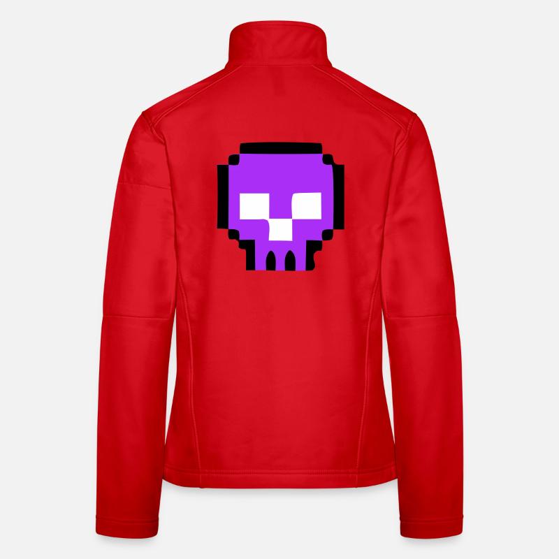 Fin du jeu de Pixel Skull Veste en tissu softshell Femme
