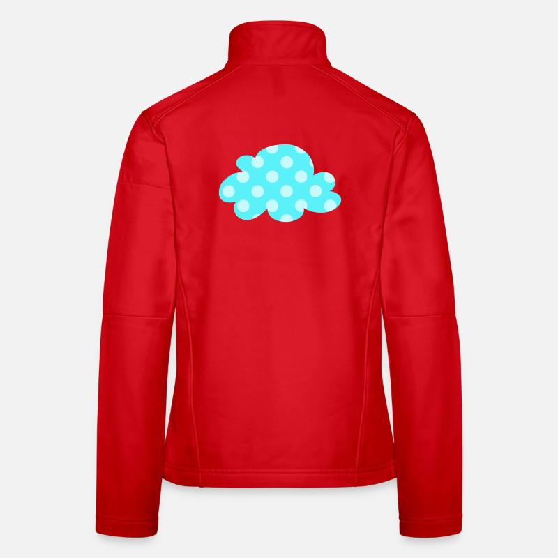 Points nuages Points Points Décoration de la chambre de bébé Enfants Météo Veste en tissu softshell Femme