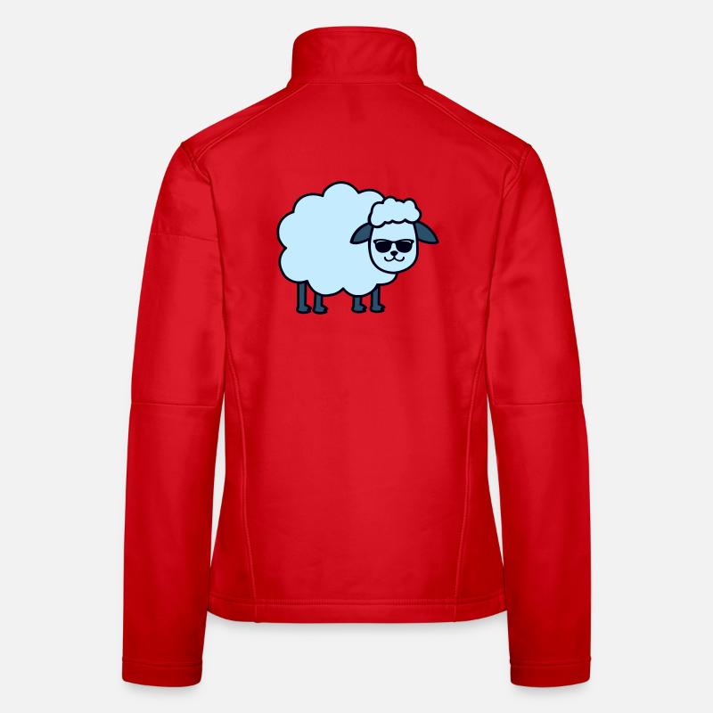 Sunglasses Sheep Blue Women's Softshell Jacket