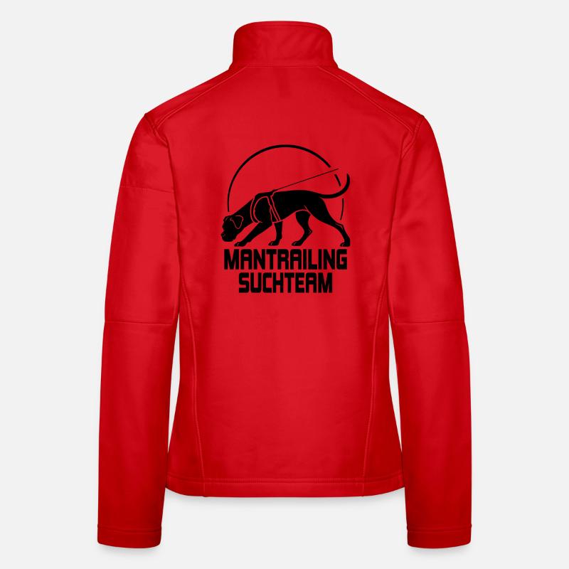 Boxer Mantrailing Search Team Dogs Wilsigns Veste en tissu softshell Femme