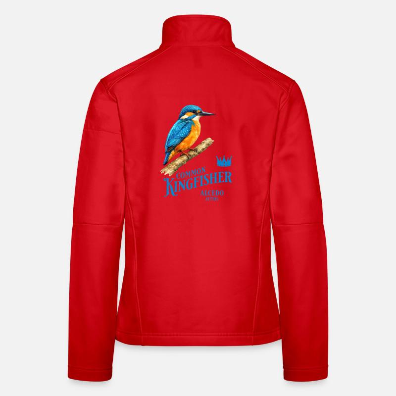 Kingfisher Eisvogel Vogel Natur Design Frauen Softshelljacke