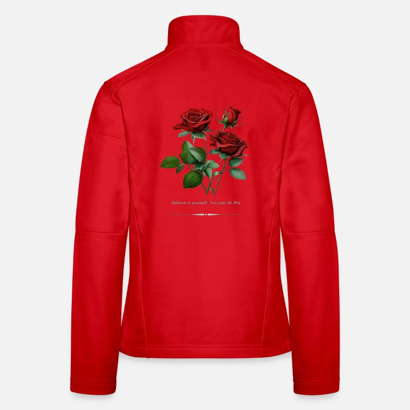 Rose Veste en tissu softshell Femme