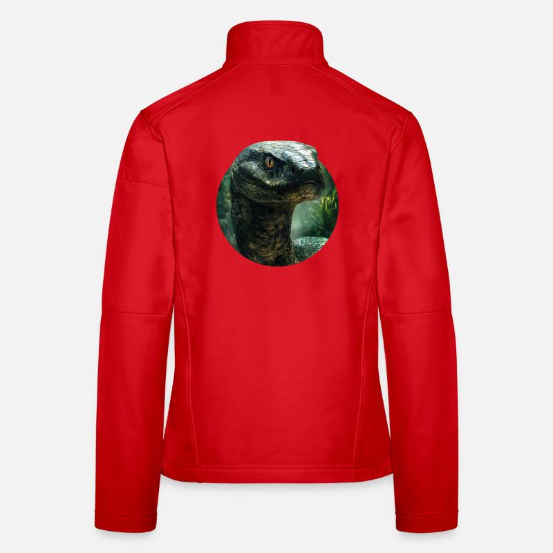 Design de serpent Veste en tissu softshell Femme