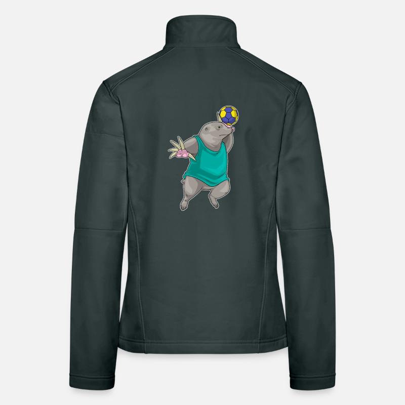 Mole Handball Player Handball Sport Women's Softshell Jacket