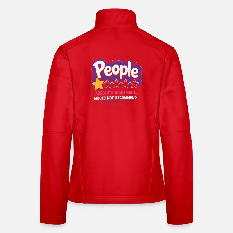 People Absolute Nightmare Saying Women's Softshell Jacket