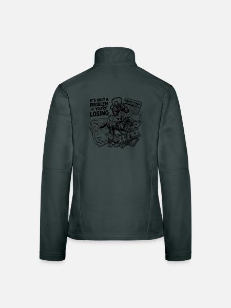 Ce n’est un problème que si vous êtes dans les courses hippiques - Veste en tissu softshell Femme - rouge - Dos