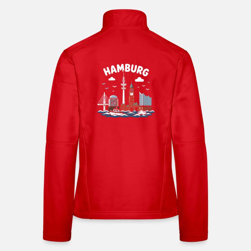 Hamburg Skyline Coastal Magic Women's Softshell Jacket