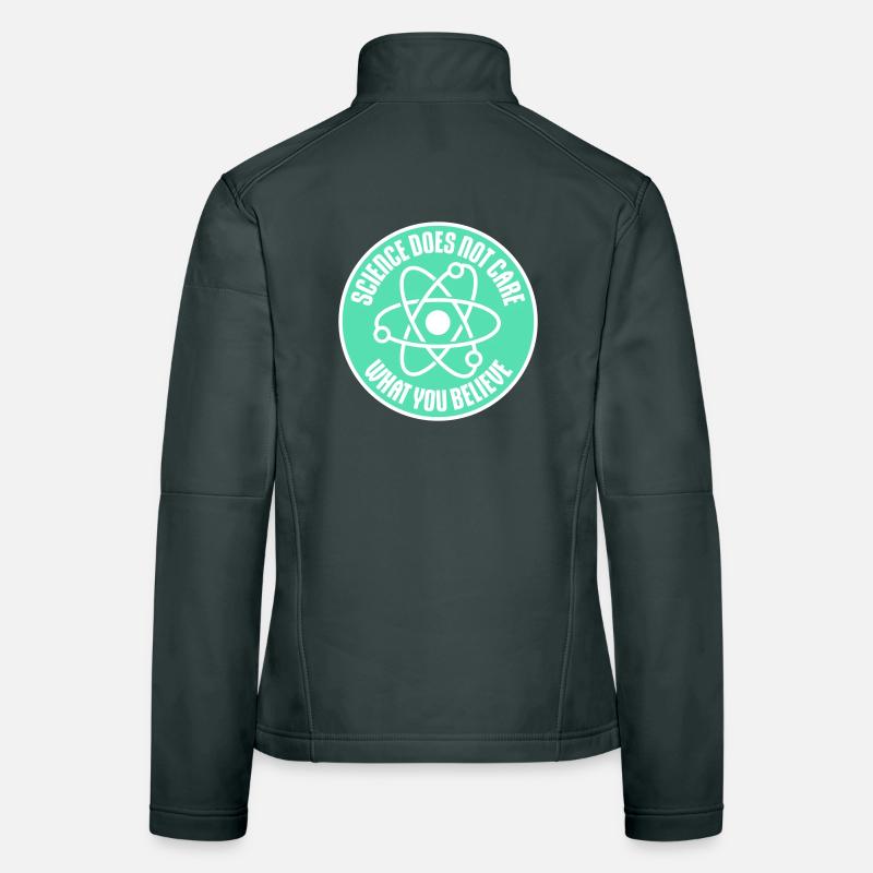 La science se moque de ce que vous croyez Logo des faits Veste en tissu softshell Femme
