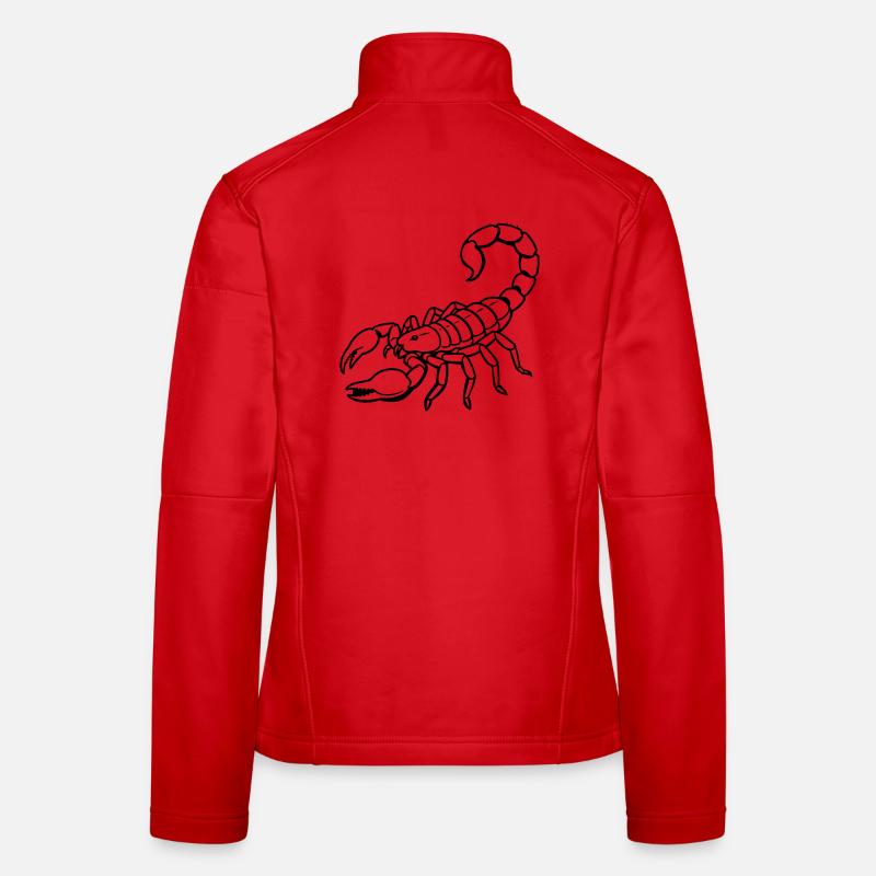 Signe du Scorpion Veste en tissu softshell Femme