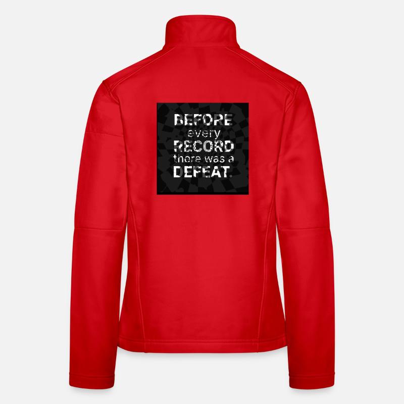Avant tout record, la défaite Veste en tissu softshell Femme