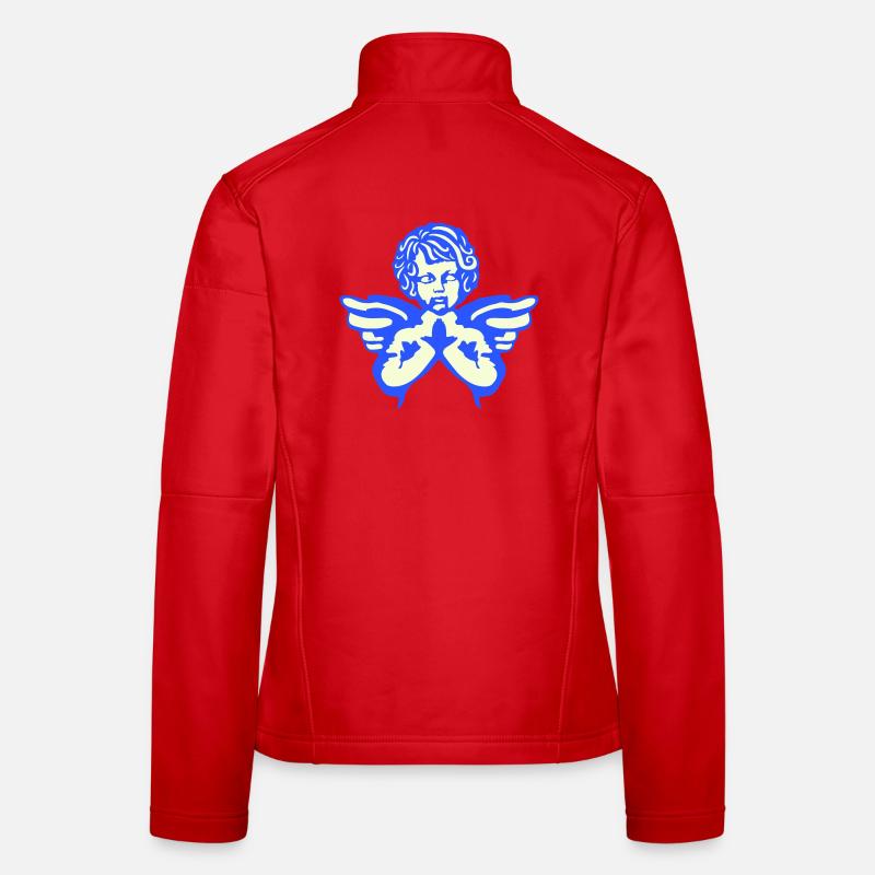 Ailes de figurine d’ange Veste en tissu softshell Femme