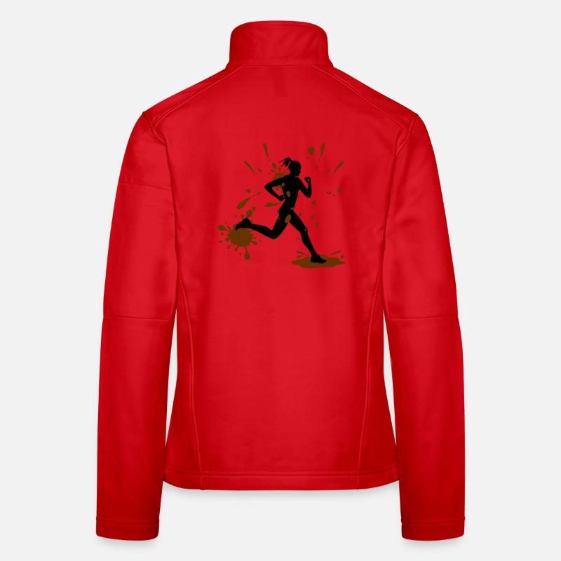 Mud Run Woman – Modder Runner Challenge Frauen Softshelljacke