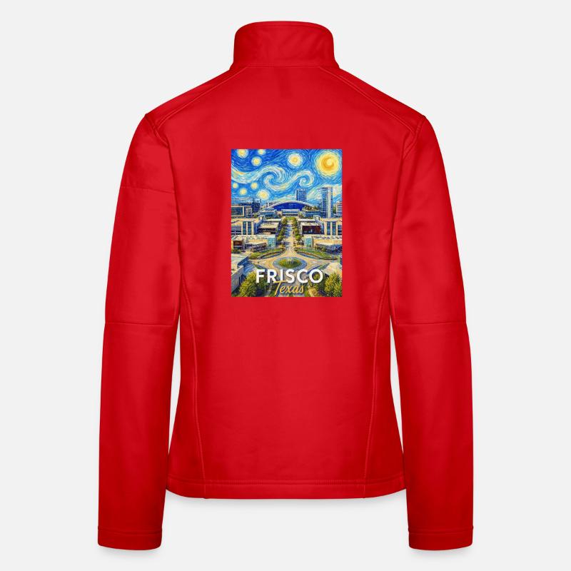 Frisco Texas Starry Night Veste en tissu softshell Femme