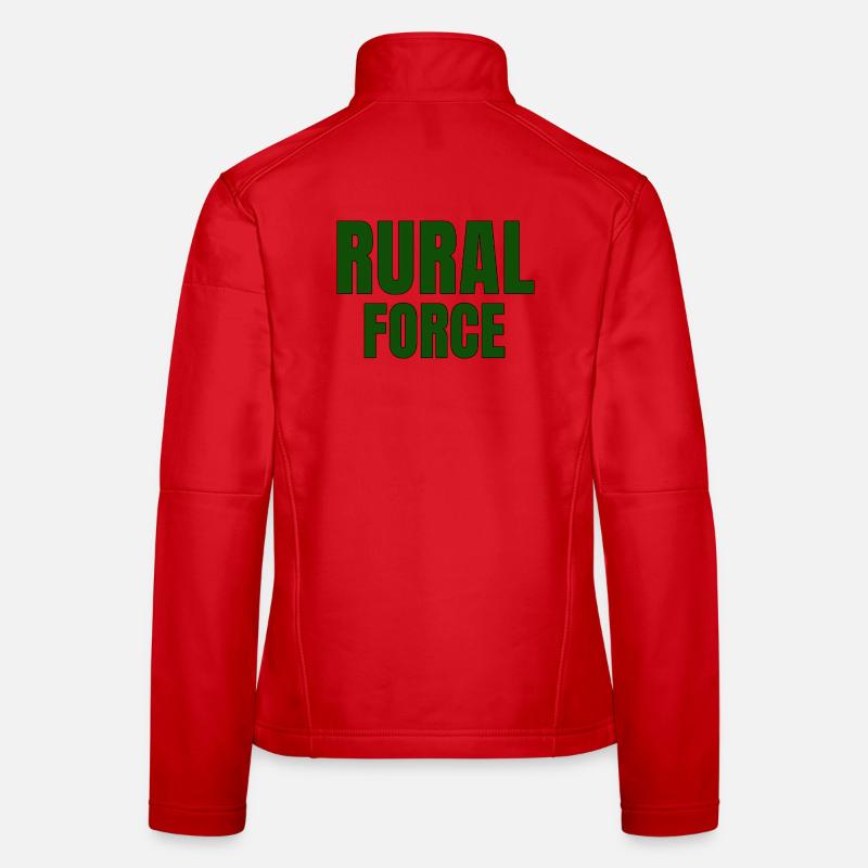 RURAL FORCE – Conception minimale de campagne Veste en tissu softshell Femme