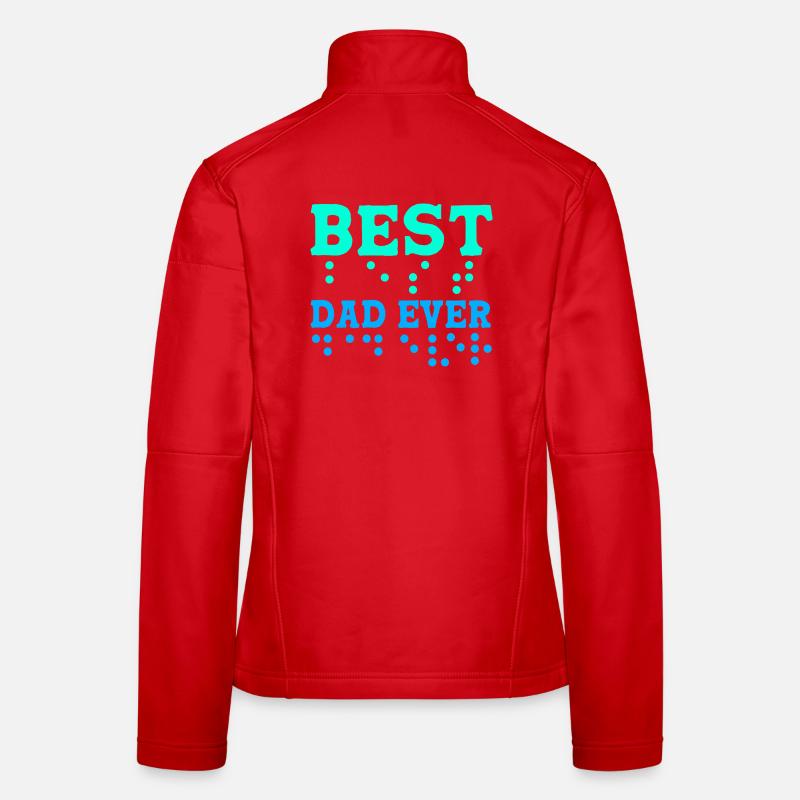Braille blindenschrift aveugle Veste en tissu softshell Femme