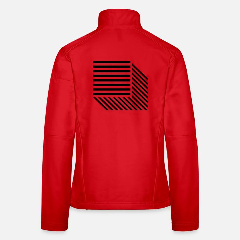 Square Lines design Women's Softshell Jacket
