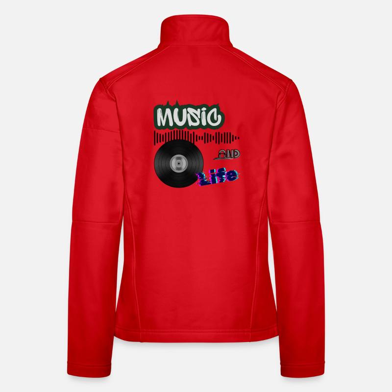 Vinyl Frauen Softshelljacke