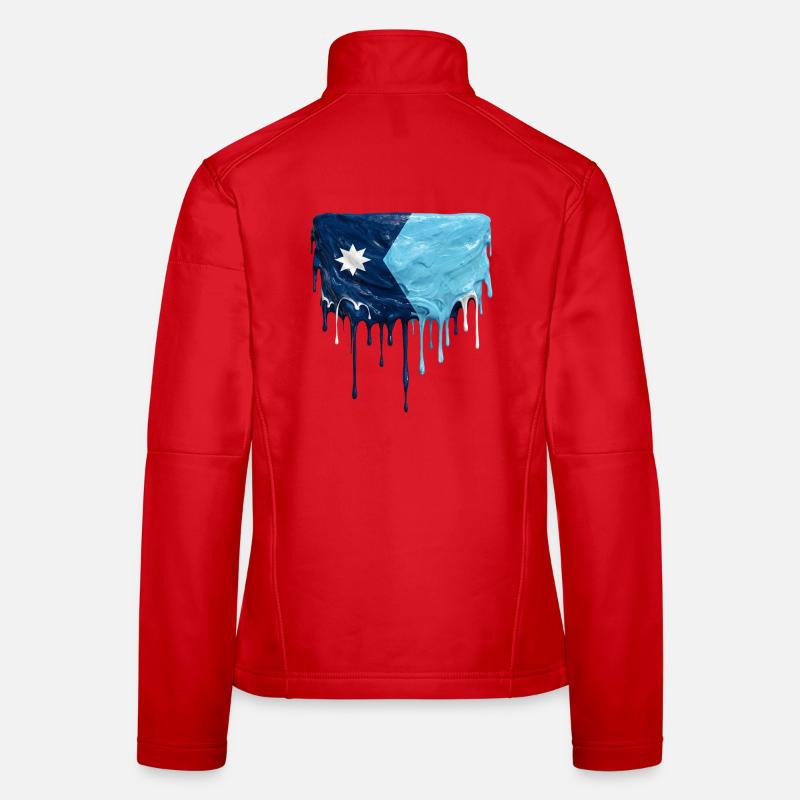 Fuite du drapeau du Minnesota Veste en tissu softshell Femme