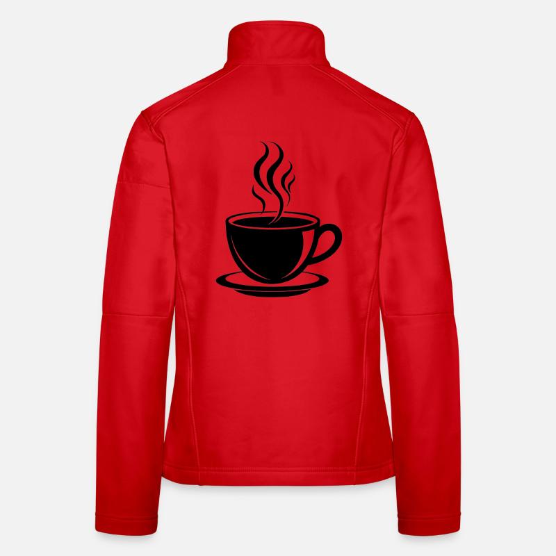 Tasse de café Veste en tissu softshell Femme