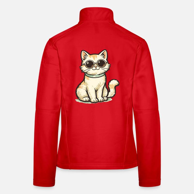 Chat cool Veste en tissu softshell Femme