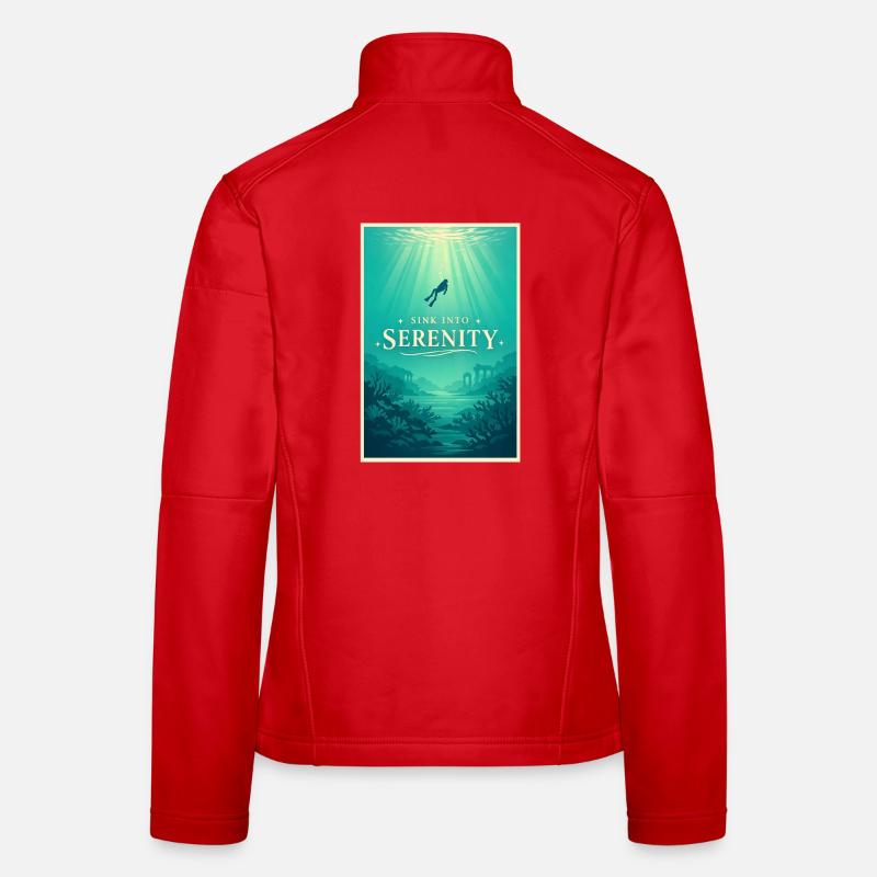 Immerse yourself in peace | Diving Women's Softshell Jacket