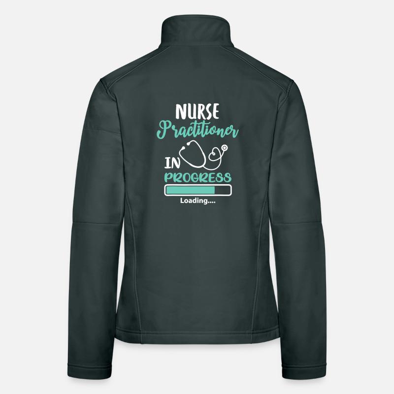 Nurse Practitioner In Progress Loading Women's Softshell Jacket