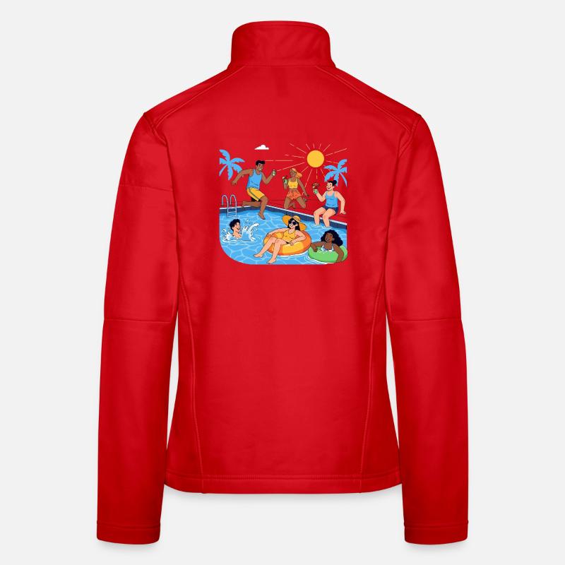 Summer Fun by the Pool Party Good Mood Women's Softshell Jacket