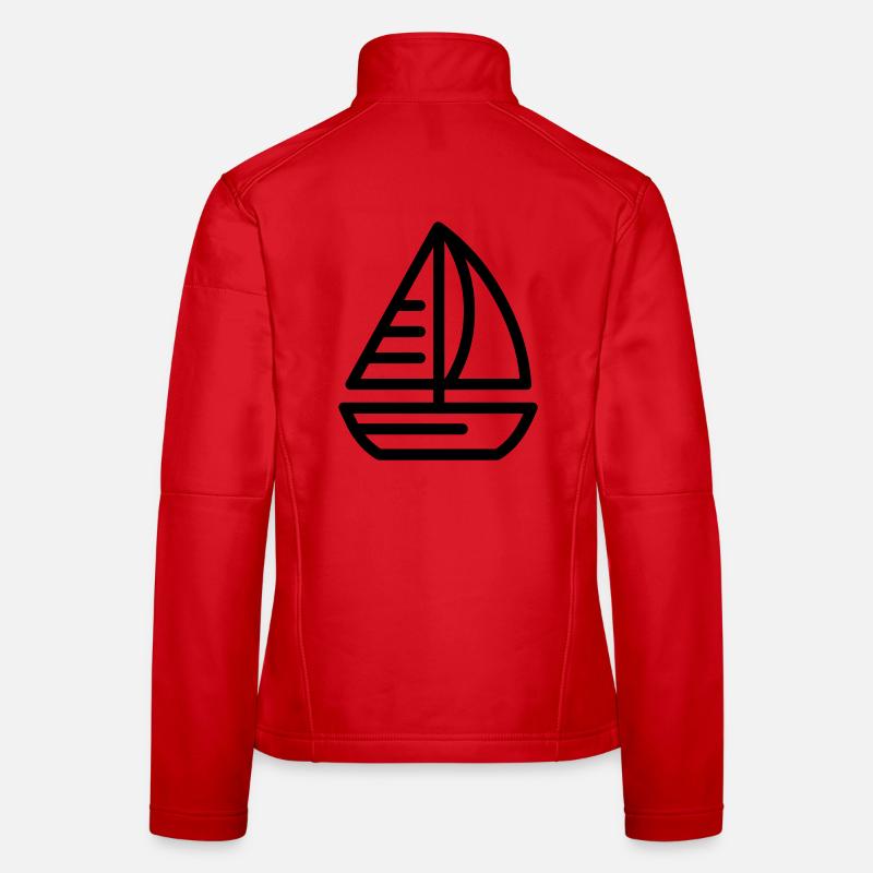 bateau Veste en tissu softshell Femme