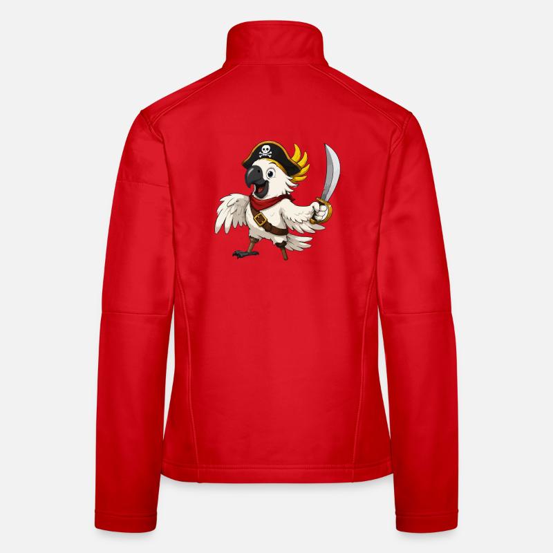 Captain Parrot Pirate Adventure Women's Softshell Jacket