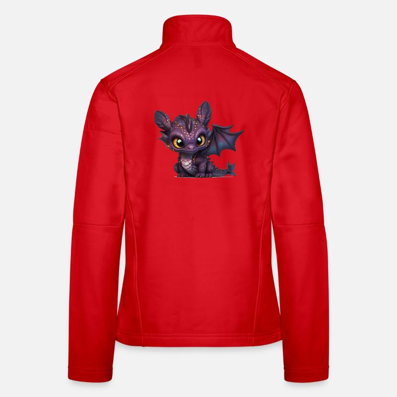 Bébé Dragon Violet Veste en tissu softshell Femme