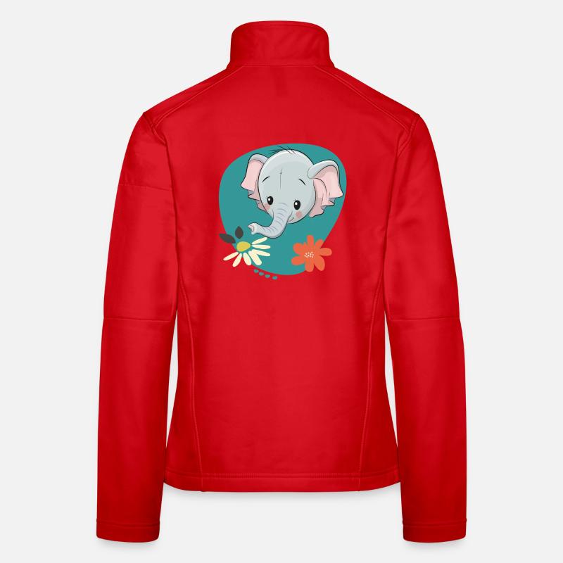 Éléphant Veste en tissu softshell Femme