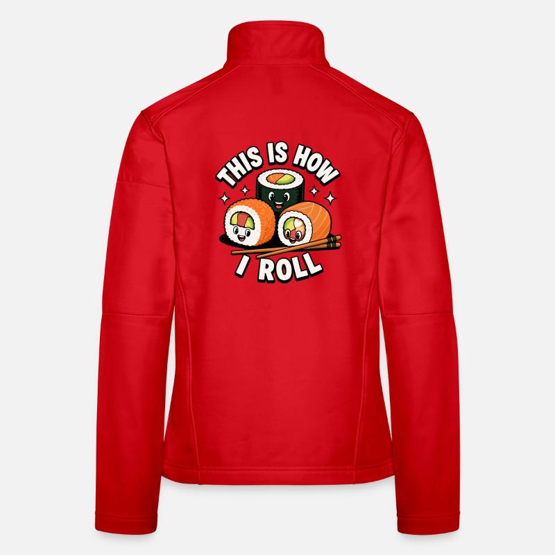 How to roll Japanese sashimi rolls Women's Softshell Jacket