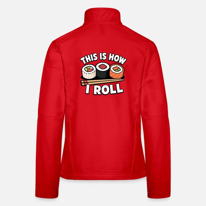 How to roll Japanese sashimi rolls Women's Softshell Jacket