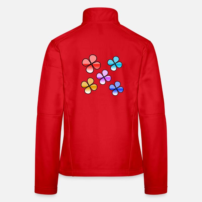 Blumen Frauen Softshelljacke