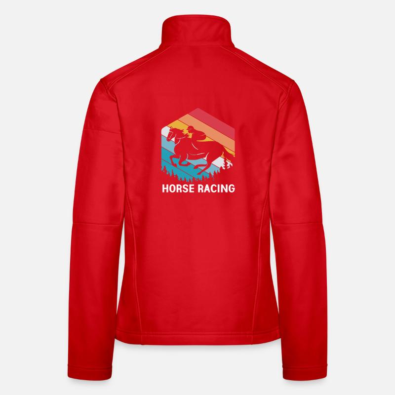 Pferderennen Frauen Softshelljacke