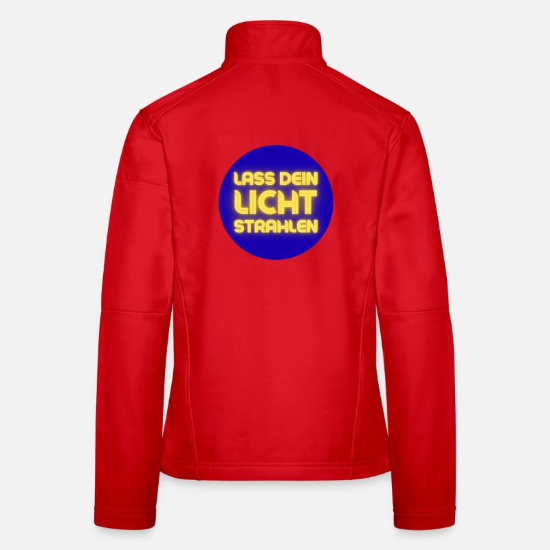 Lass Dein Licht Strahlen Neon Frauen Softshelljacke