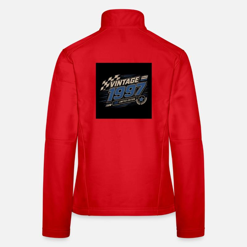 Vintage 1997 – Design Édition limitée de course Veste en tissu softshell Femme