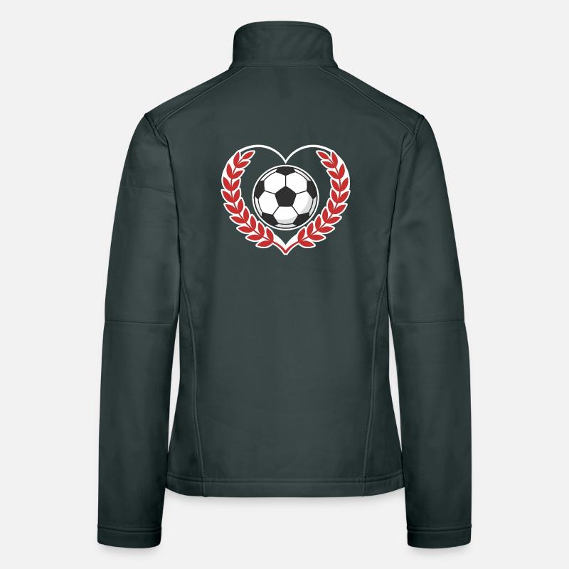 Herzball mit Lorbeerkranz Frauen Softshelljacke