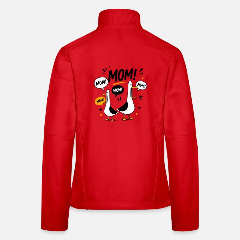 Lustige Möwen-Mama-Muttertag-Mama-Möwen Frauen Softshelljacke