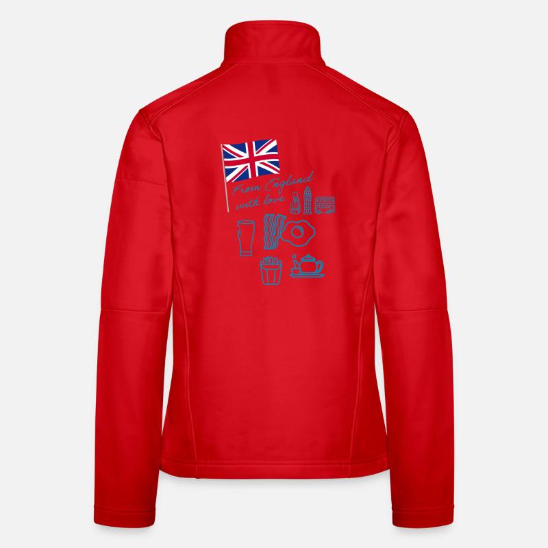 EXANGLIA (Bleu) Veste en tissu softshell Femme