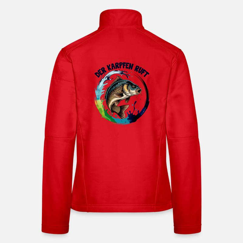 Der Karpfen ruft Frauen Softshelljacke