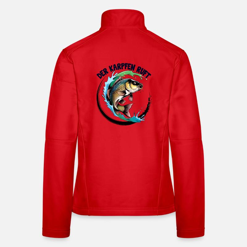 Der Karpfen ruft Frauen Softshelljacke