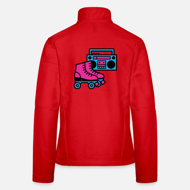 Roller Boombox Rétro années 80 Veste en tissu softshell Femme