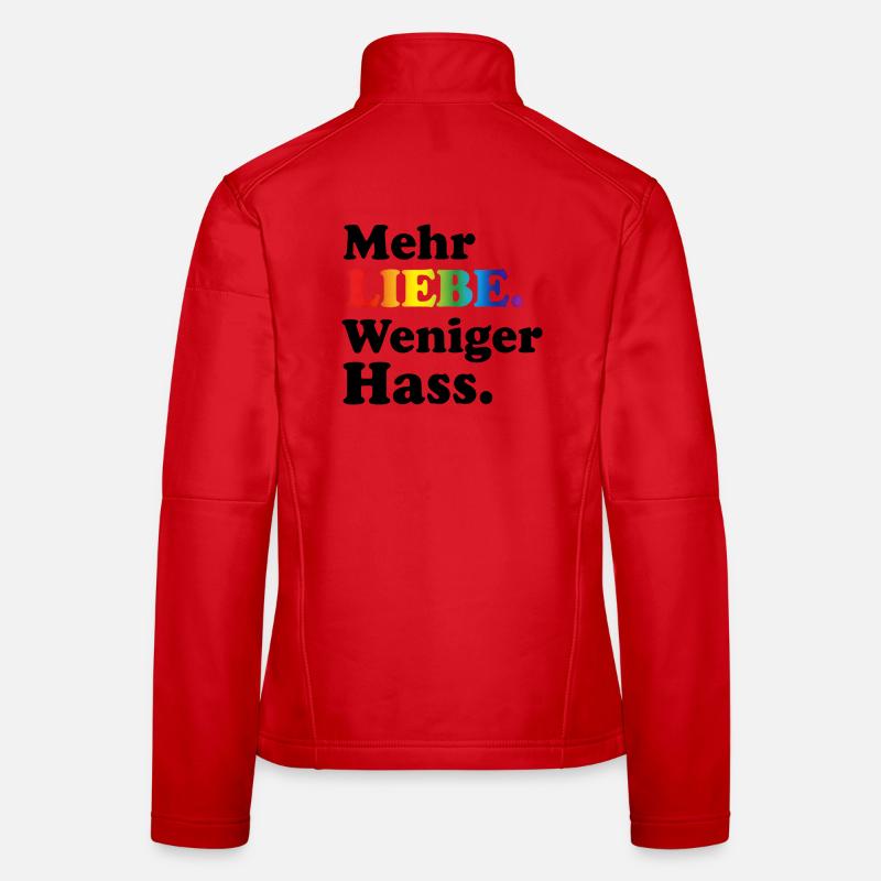 Regenbogen Spruch Geschenk für Pride & CSD Fans Frauen Softshelljacke