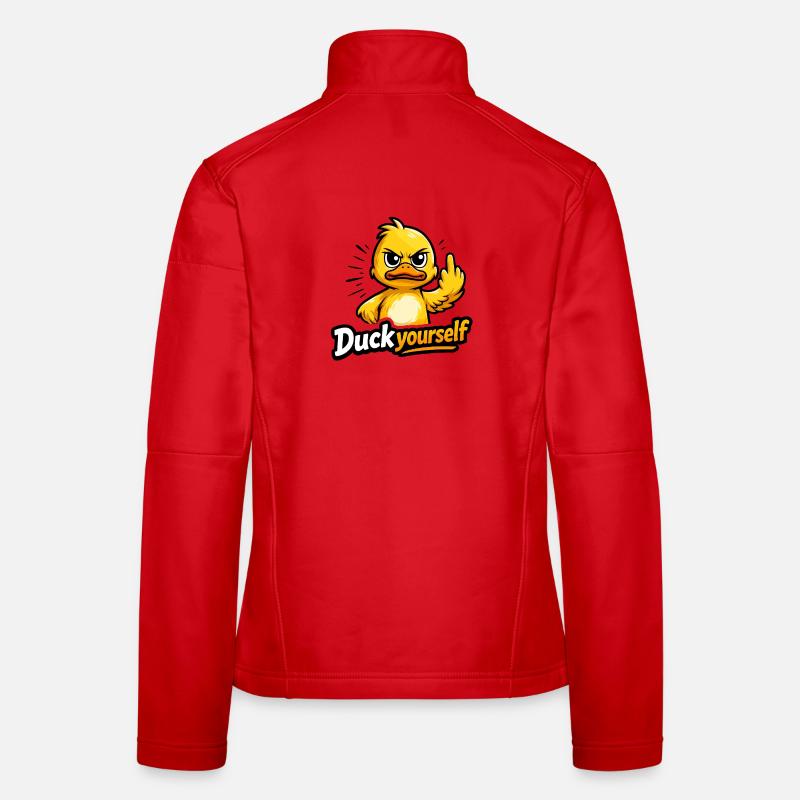 Cheeky duck with attitude Women's Softshell Jacket
