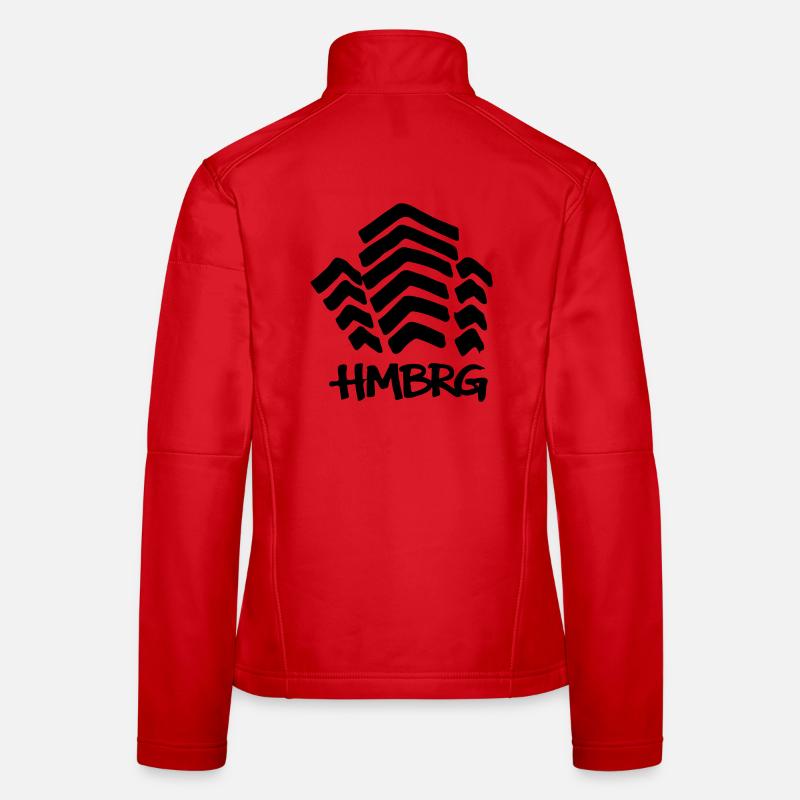 HAMBURG Mundsburg - Women's Softshell Jacket - red