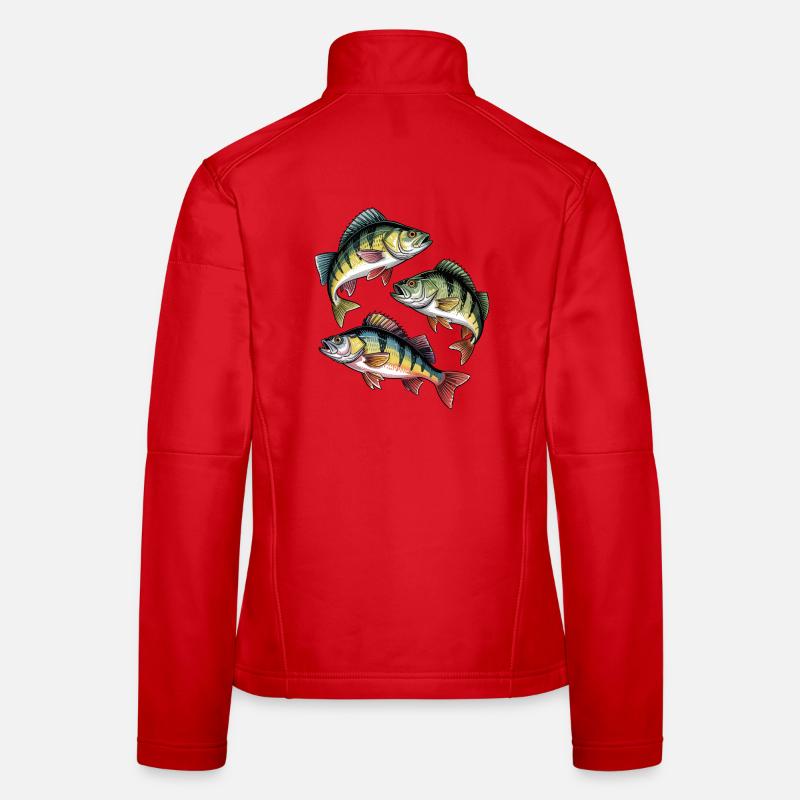 Pêche à la perche Veste en tissu softshell Femme